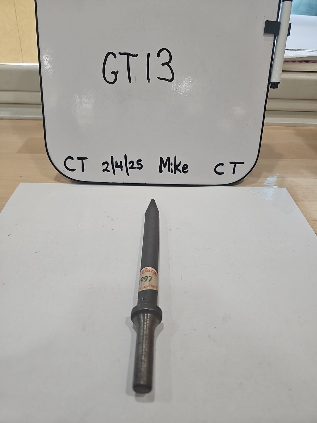 TAPER PUNCH 1/8" BIT SHEET METAL STEEL SHANK 0.401" OLDFORGE 1997 MADE IN USA