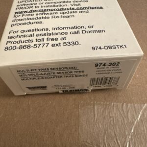 TPMS Programmable Sensor 974-302 Dorman