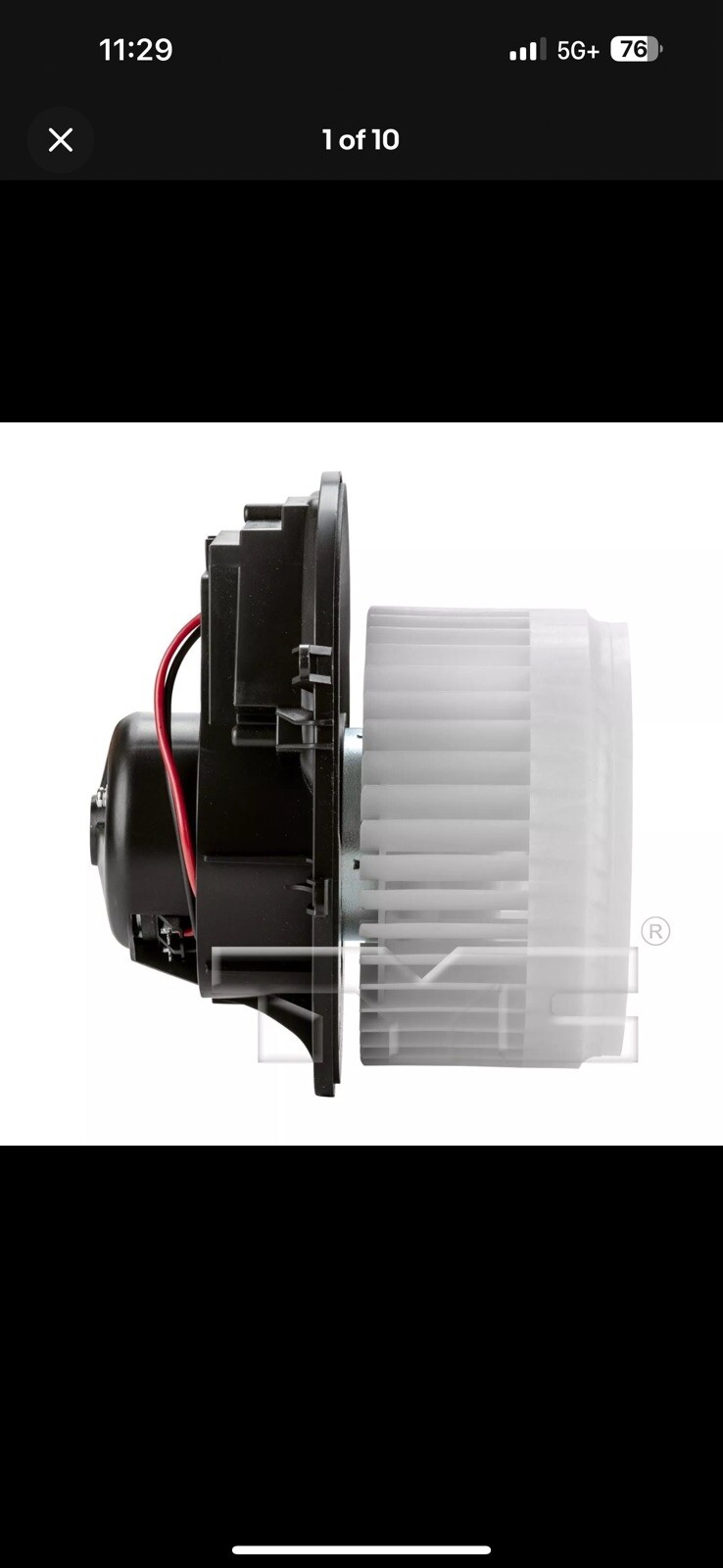 TYC 700186 A/C Condenser Blower Assembly For 99-14 Volvo S60 S80 V70 XC70 XC90 - Image 3