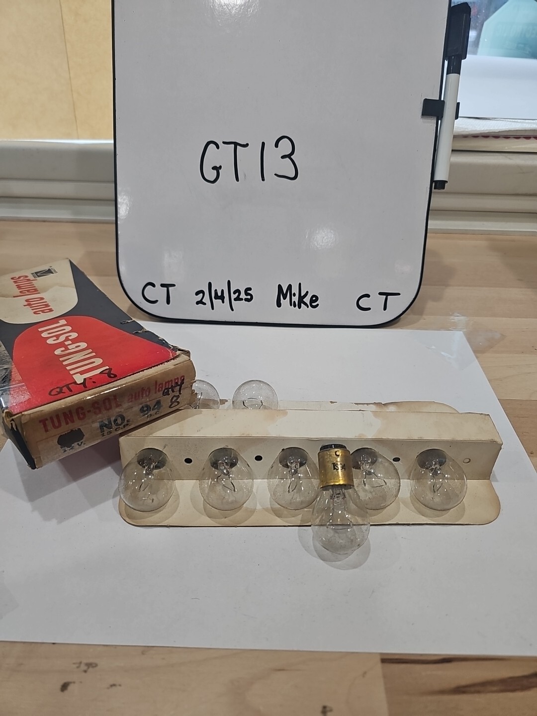 Tung-Sol #94 Auto Lamps 12v 15c.p. (1 Package Of 8 Bulbs)