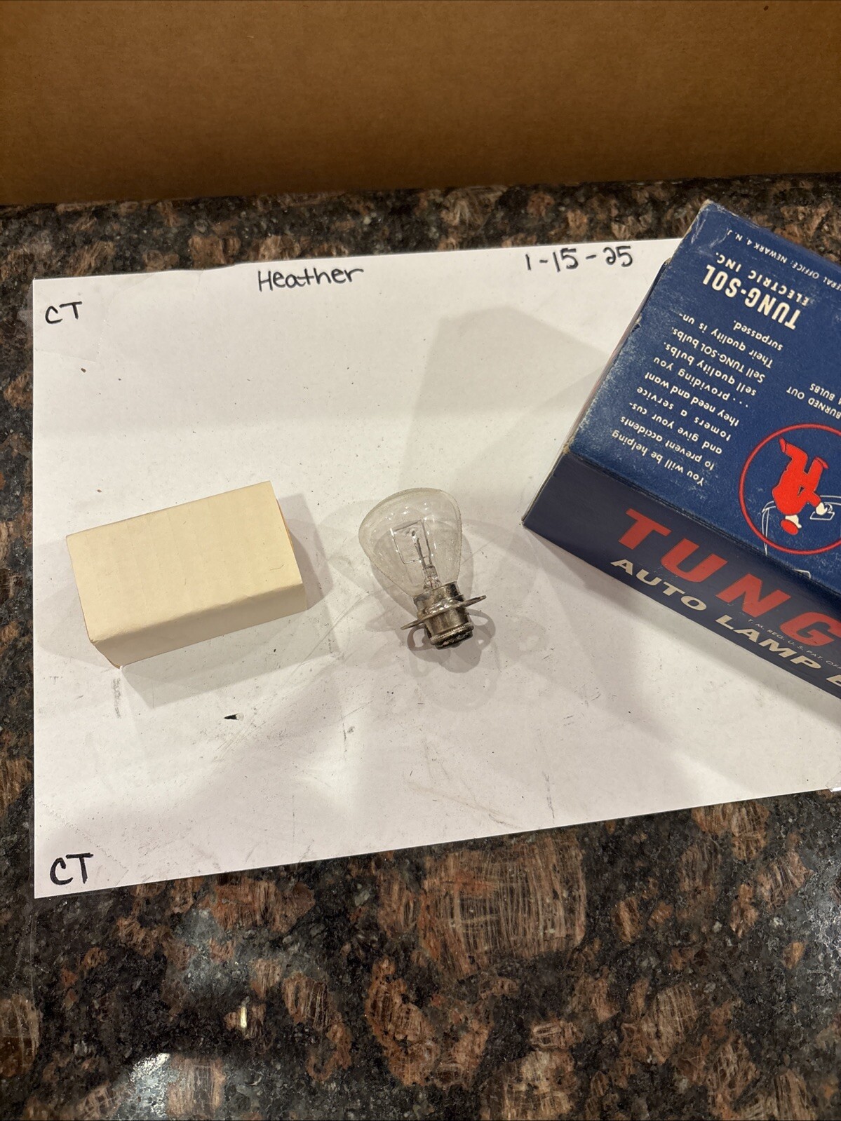 Tung-Sol No. 1044 Auto Lamp Bulbs One Box Of 10