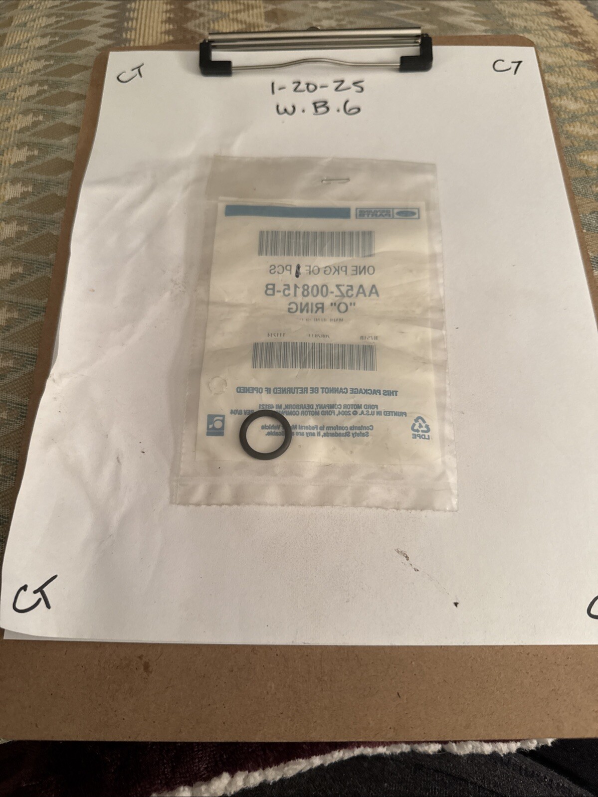 Turbo Oil Line Gasket Ford AA5Z-00815-B - Image 3