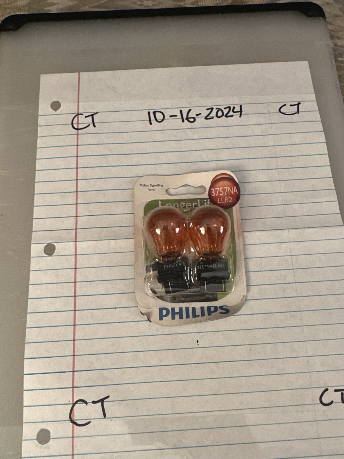 Turn Signal Light Bulb-Longerlife - Twin Blister Pack Philips 3757NALLB2