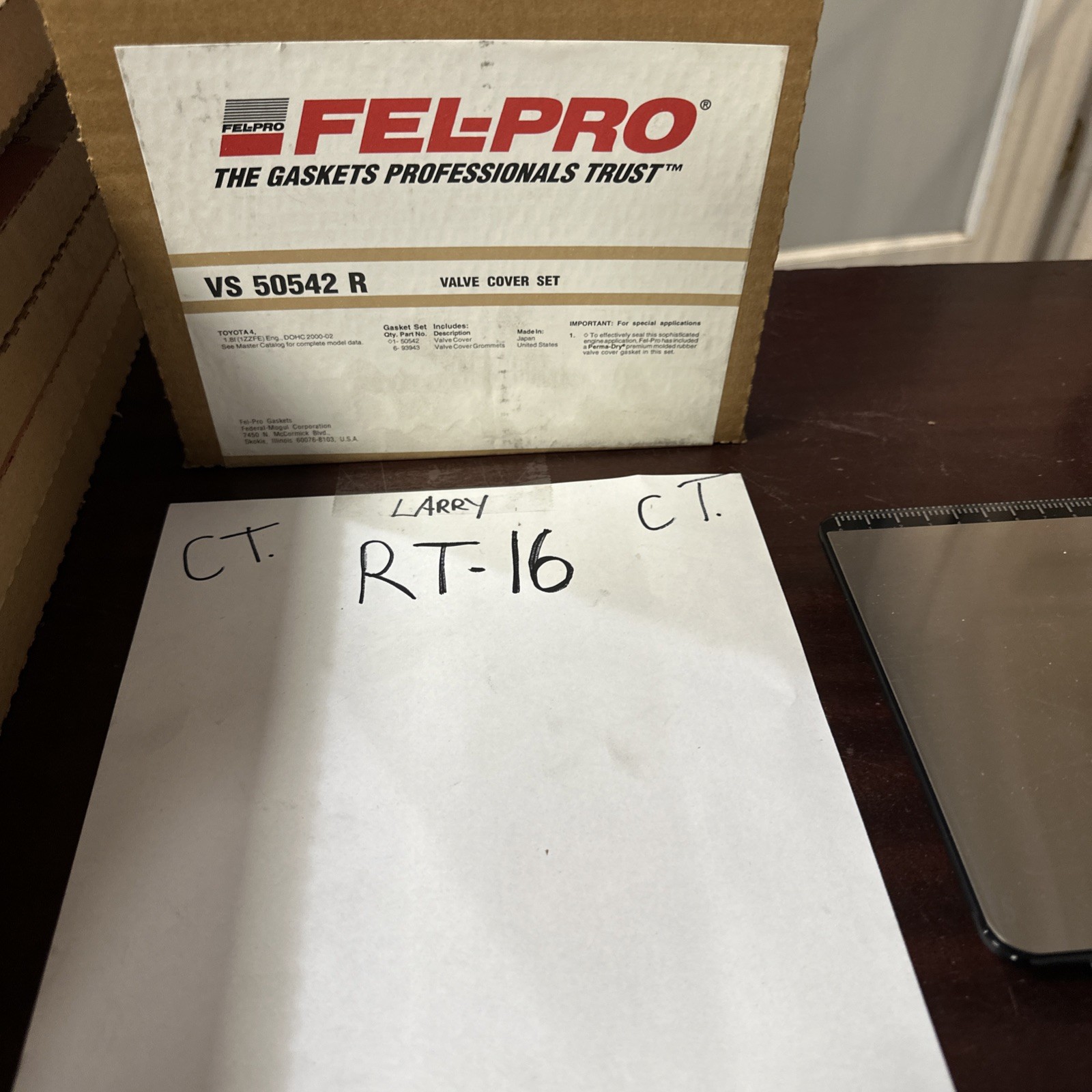 VS 50542 R Engine Valve Cover Gasket Set for Toyota Corolla