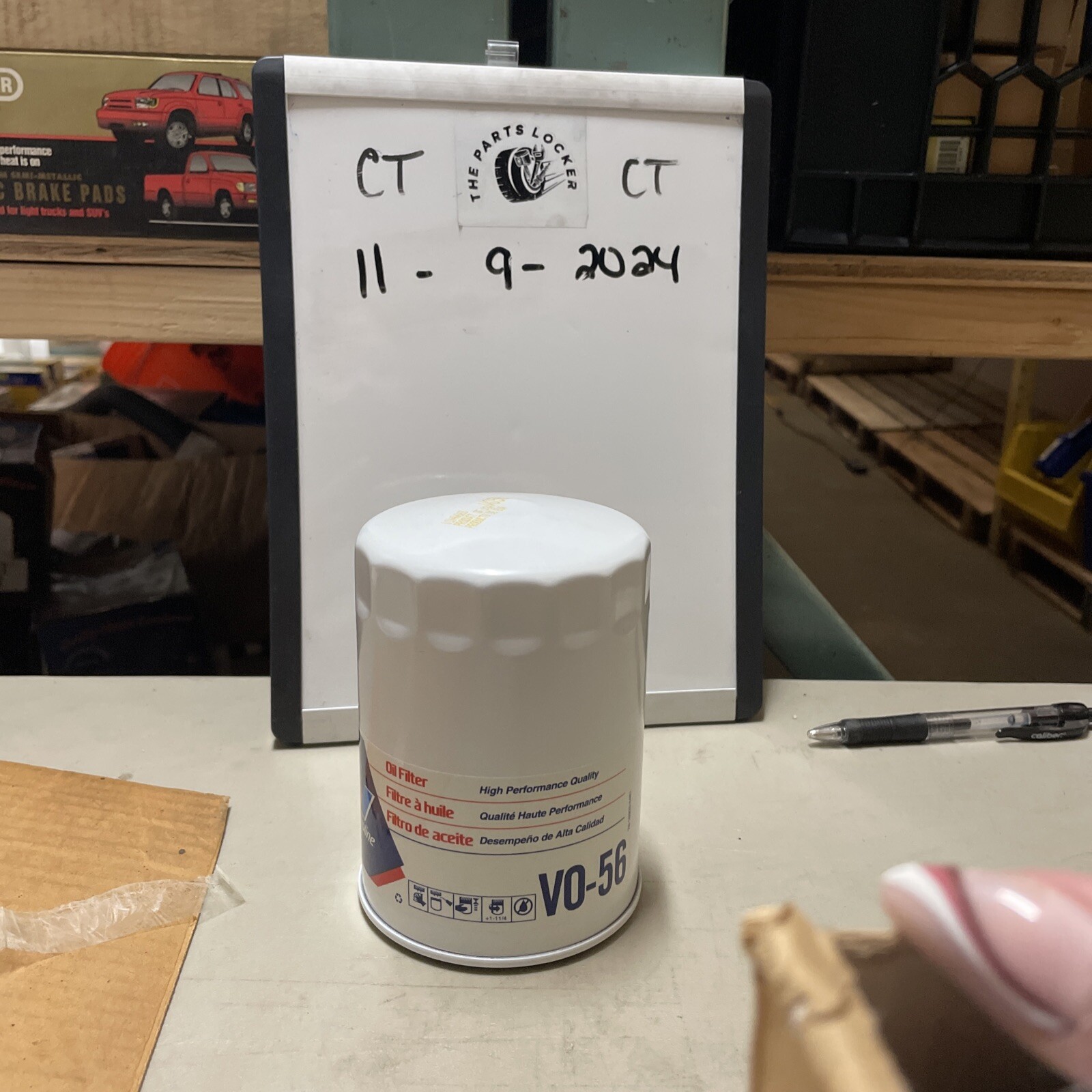 Valvoline V0-56 Oil Filter Replacement White