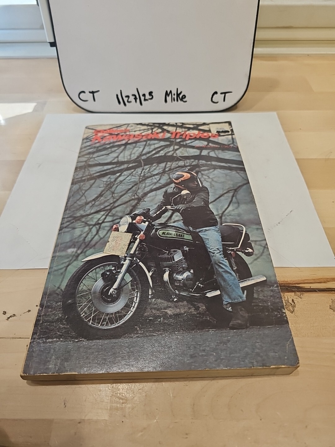 Vintage Chilton's Kawasaki Triples Repair Tune Up Guide All Models 1969-75