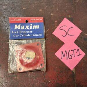 Vintage Maxim Lock Protector Car Cylinder Guard CM80S (Red)