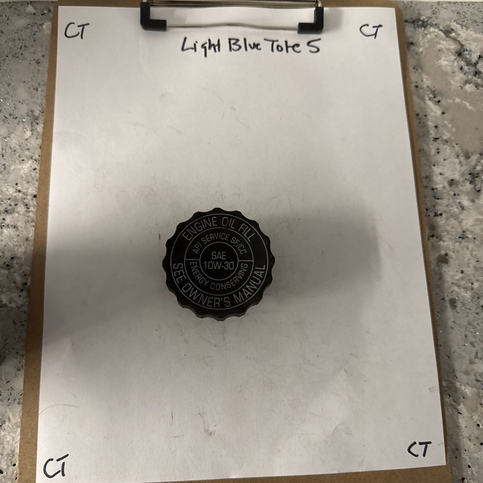 Vintage NOS GM Chevy Oil Fill Cap SAE 10w-30