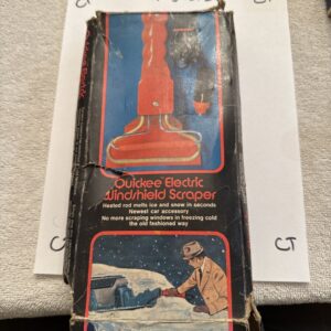 Vintage NOS Quickee Electric Windshield Ice Scraper 1972 Dynamic Classics 12V