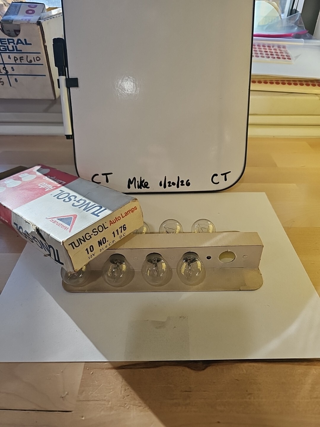 Vintage Tung-Sol 1176 Automotive Bulbs 12V- 1 Box Of 8 Bulbs *New Open Box*