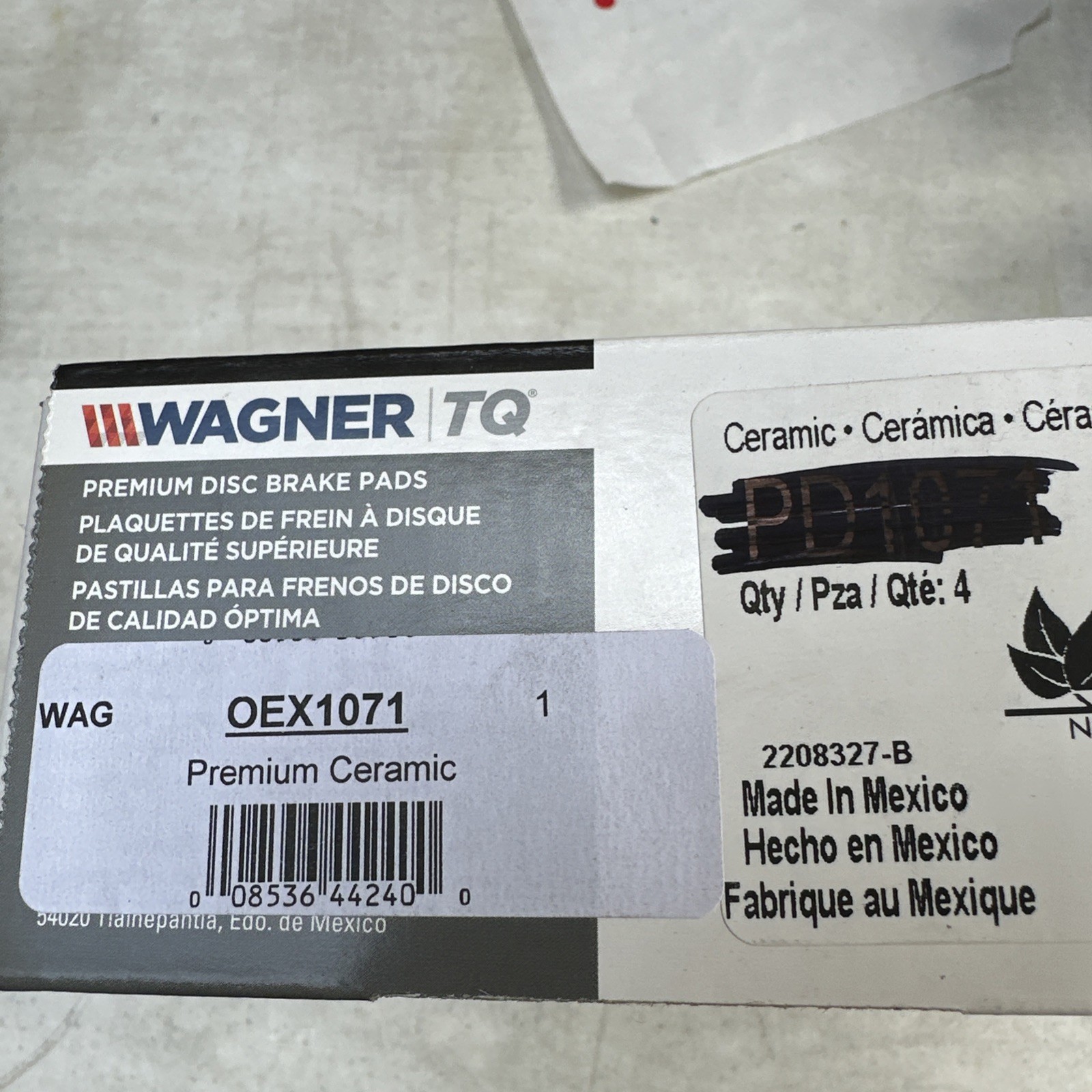 WAGNER BRAKE OEX1071 Disc Brake Pad Set - Image 3