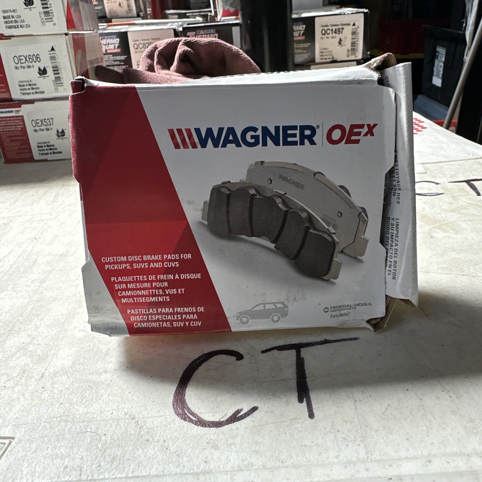 Wagner Brake OEX1585 OEX Disc Brake Pad Set Premium Ceramic For 12-15 Pilot