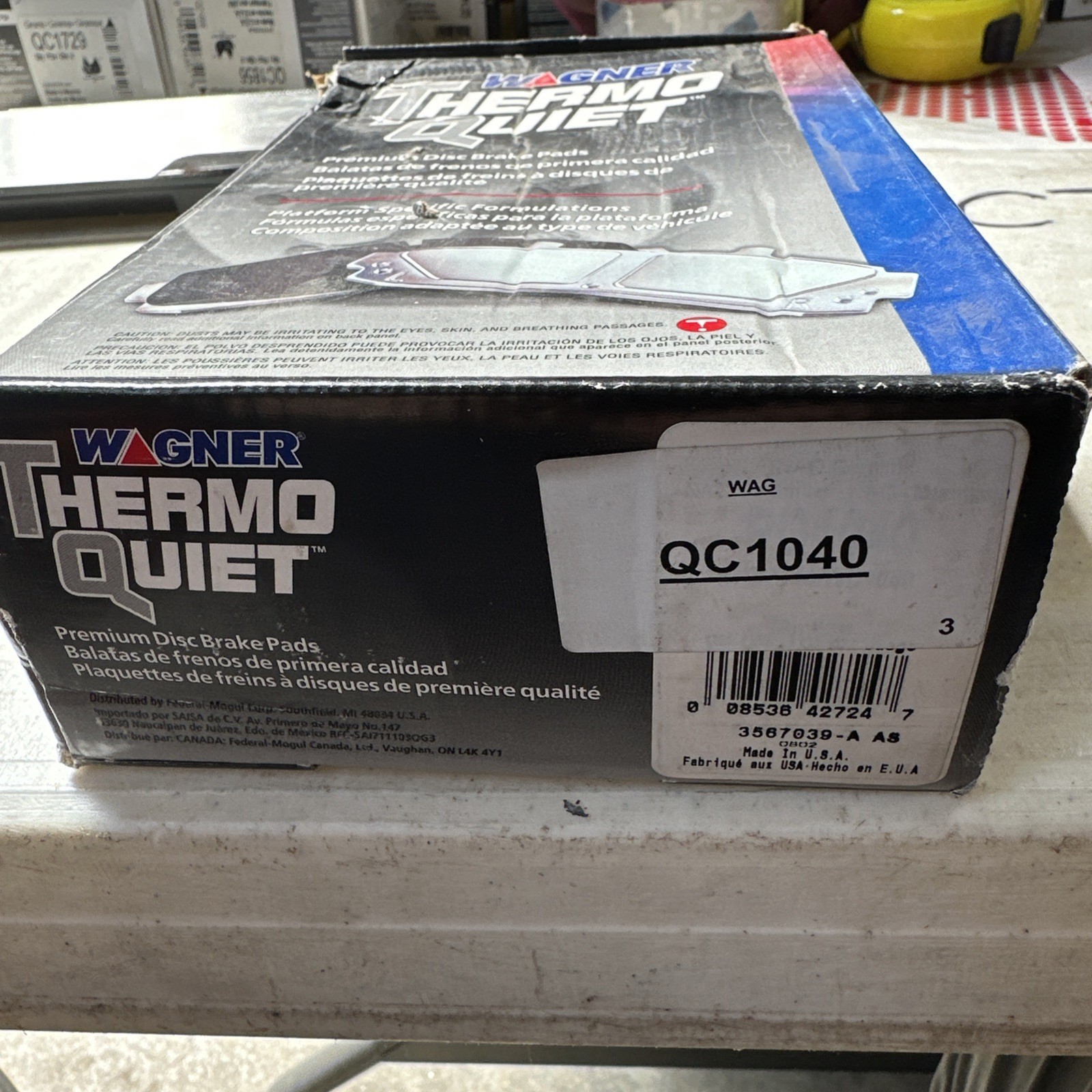 Wagner PD1040 Thermoquiet Rear Disc Brake Pad Set - Ceramic - Image 3