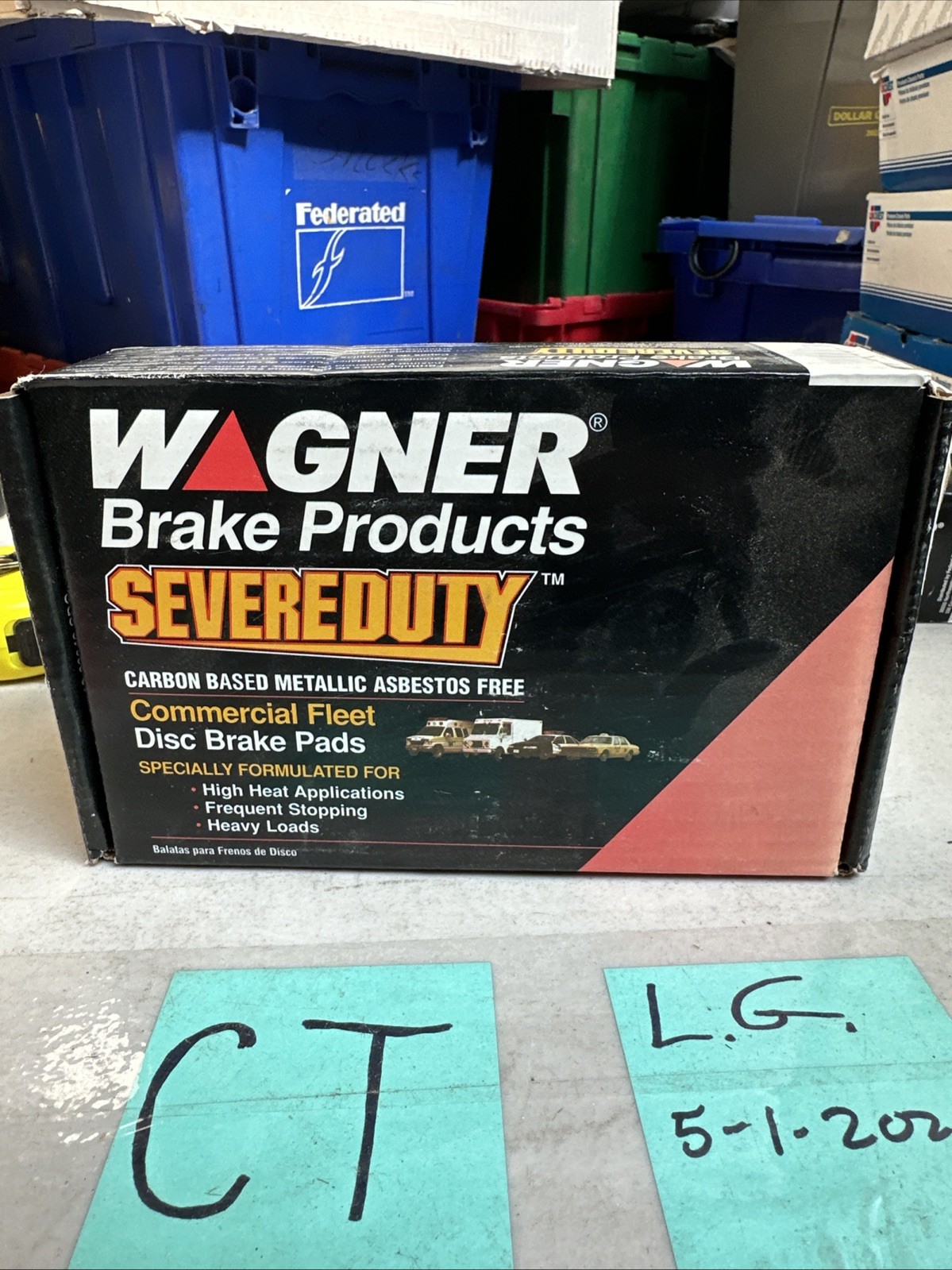 Wagner SX368, SX7259 Severe Duty Disc Brake Pad Kit NOS - Image 3
