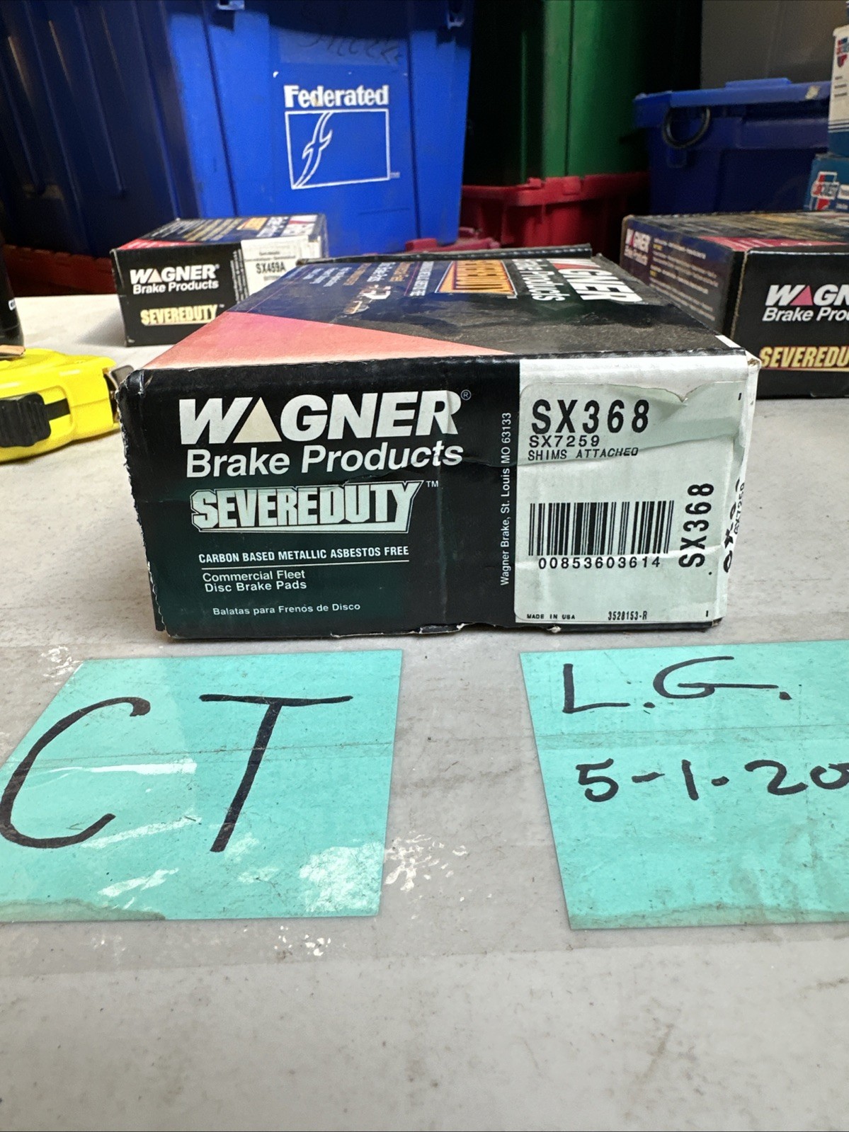 Wagner SX368, SX7259 Severe Duty Disc Brake Pad Kit NOS