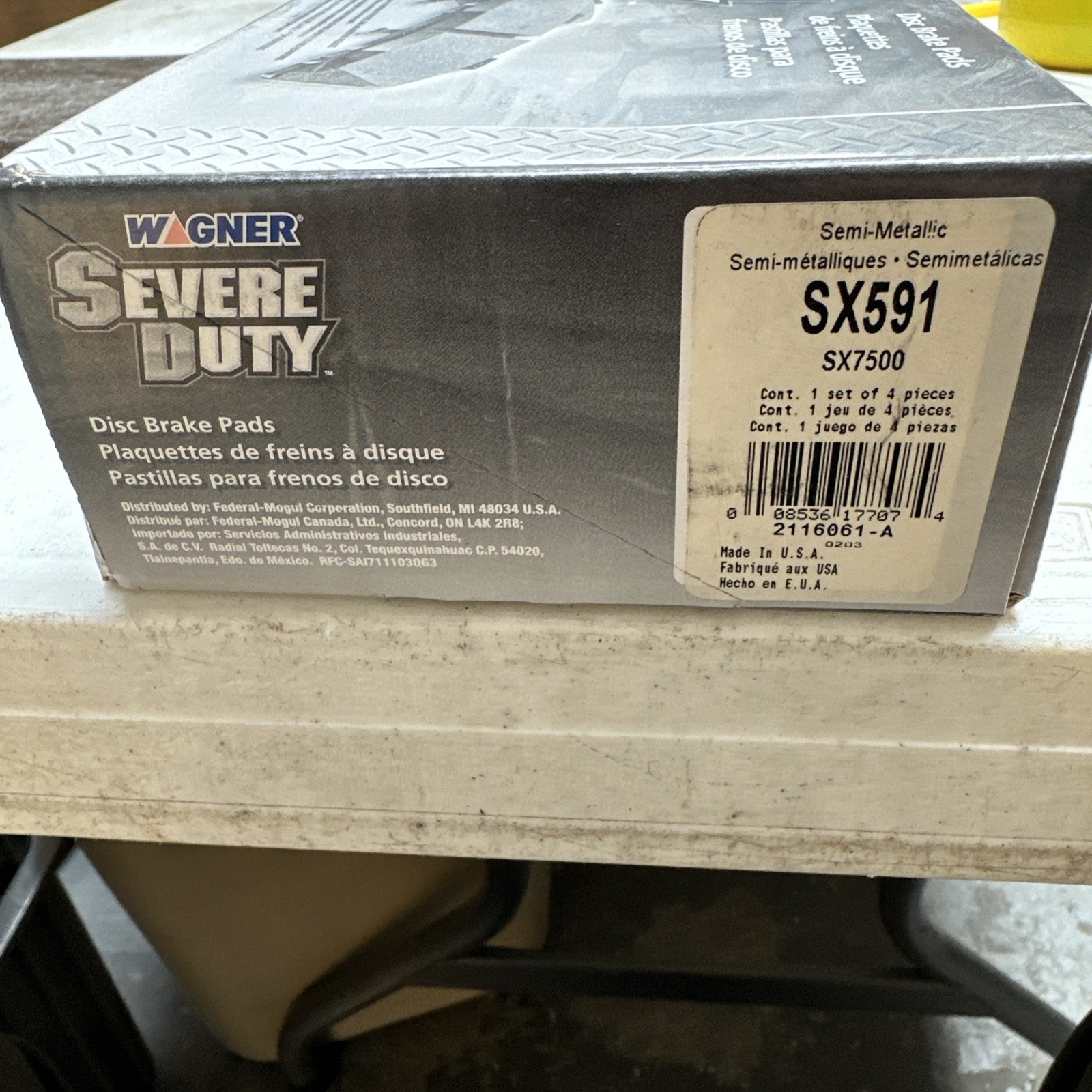 Wagner SX591 Front Severe Duty Brake Pads - Image 3