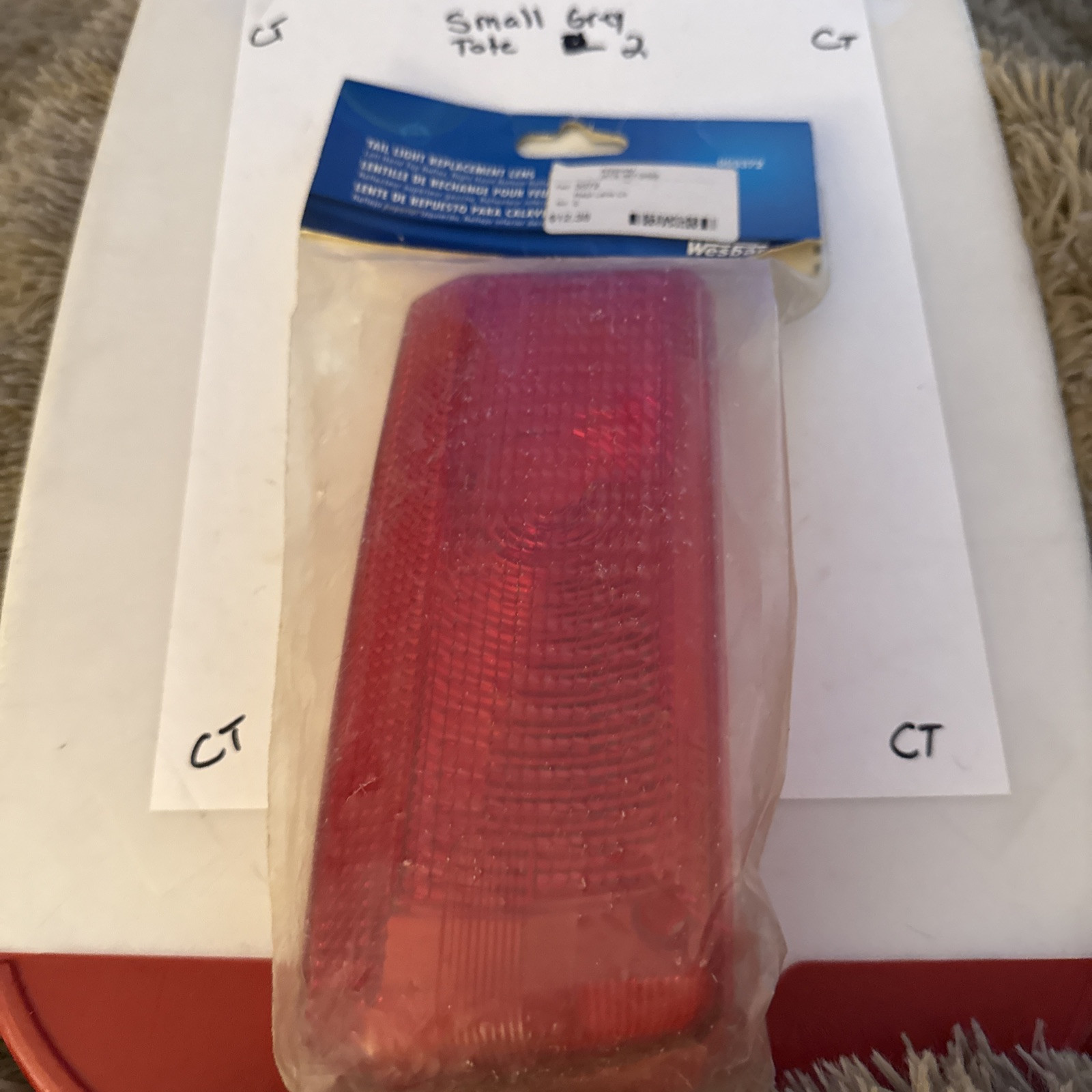 Wesbar 3372 Tail Light Replacement Lens 4301106