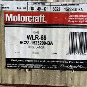 Window Regulator Motorcraft WLR-68, 6C2Z-1523200-BA