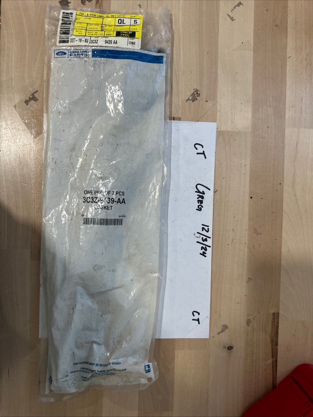 03-10 OEM Ford 6.0L-6.4L Ford Powerstroke Intake Manifold Gaskets 3C3Z-9439-AA