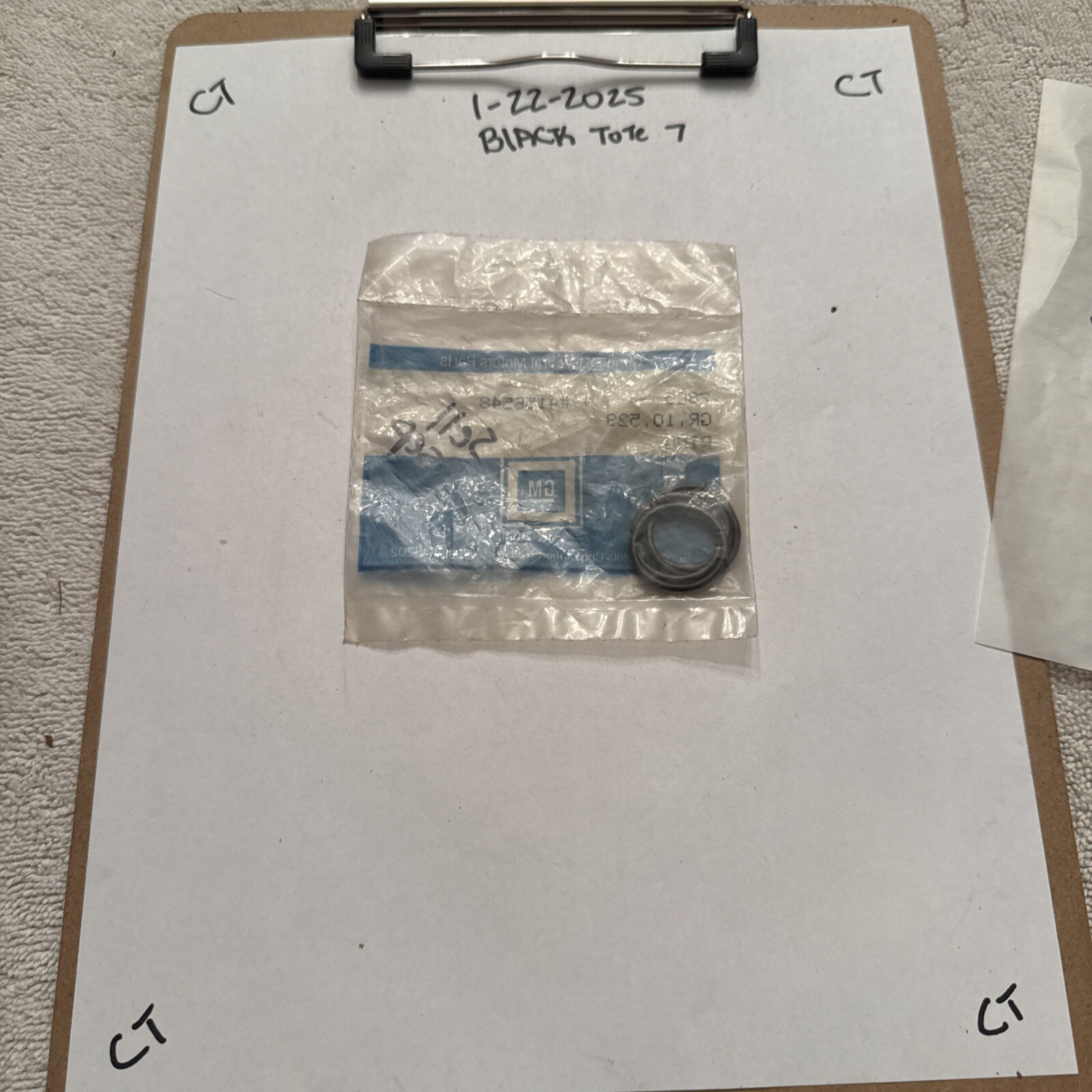 (1) 1967 1968 1969 Camaro & Firebird Door Handle Push Button Ring GM# 4156548 - Image 3