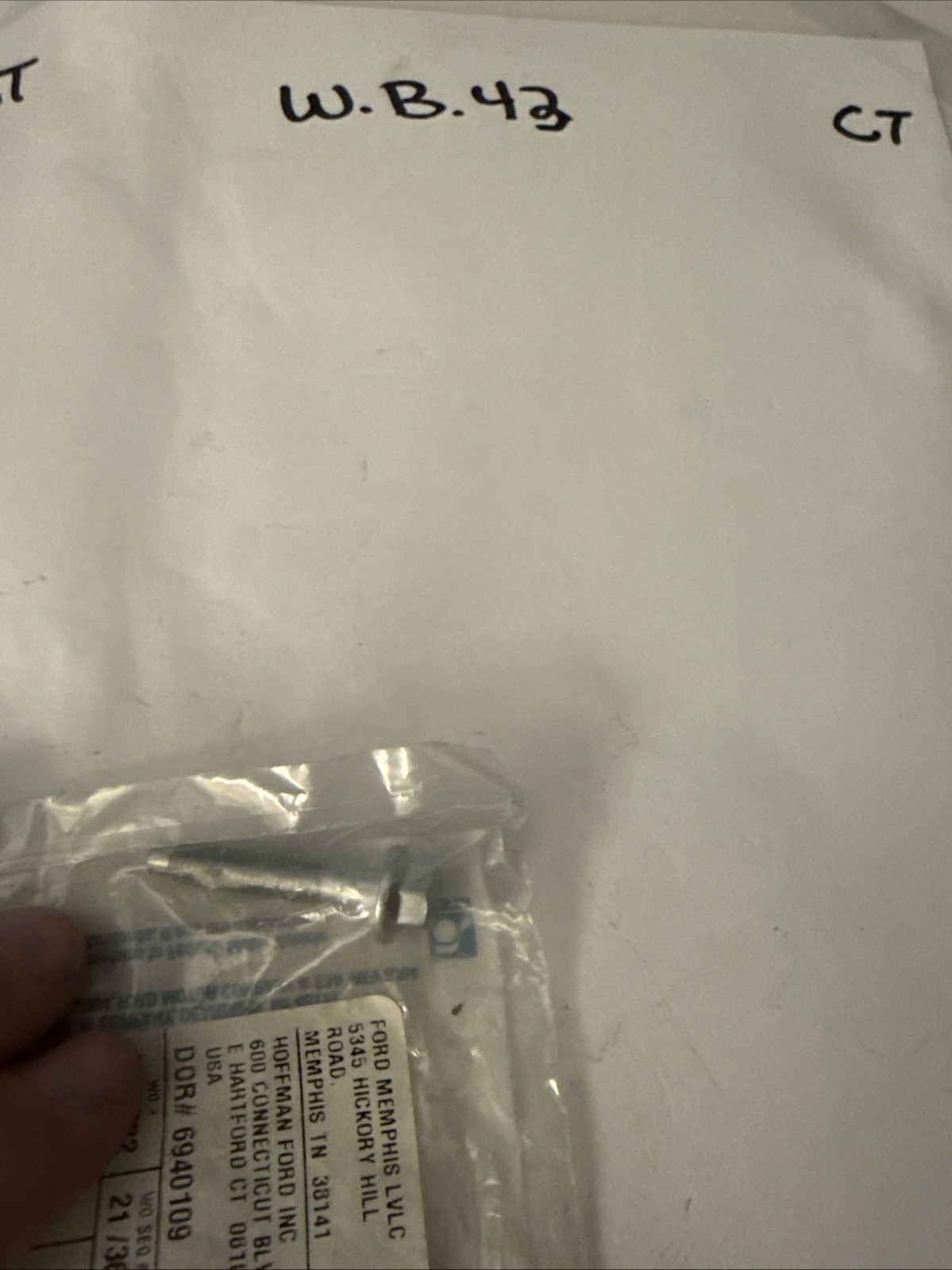 (1) Genuine Ford Air Inlet Duct Bolt W500300-S437 Sold Individually - Image 3