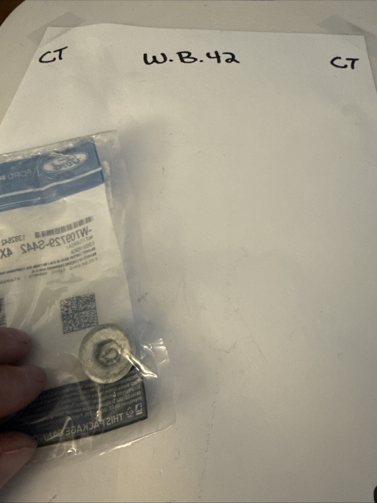 (1) Genuine Ford Fender Liner Retainer Nut W709729-S442 Sold Individually