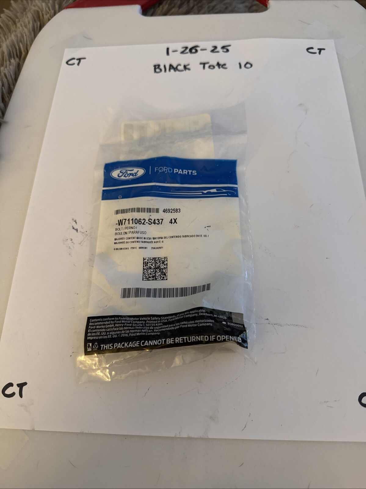 (1) Genuine OEM Ford Ignition Coil Screw W711062S437 Sold Individually