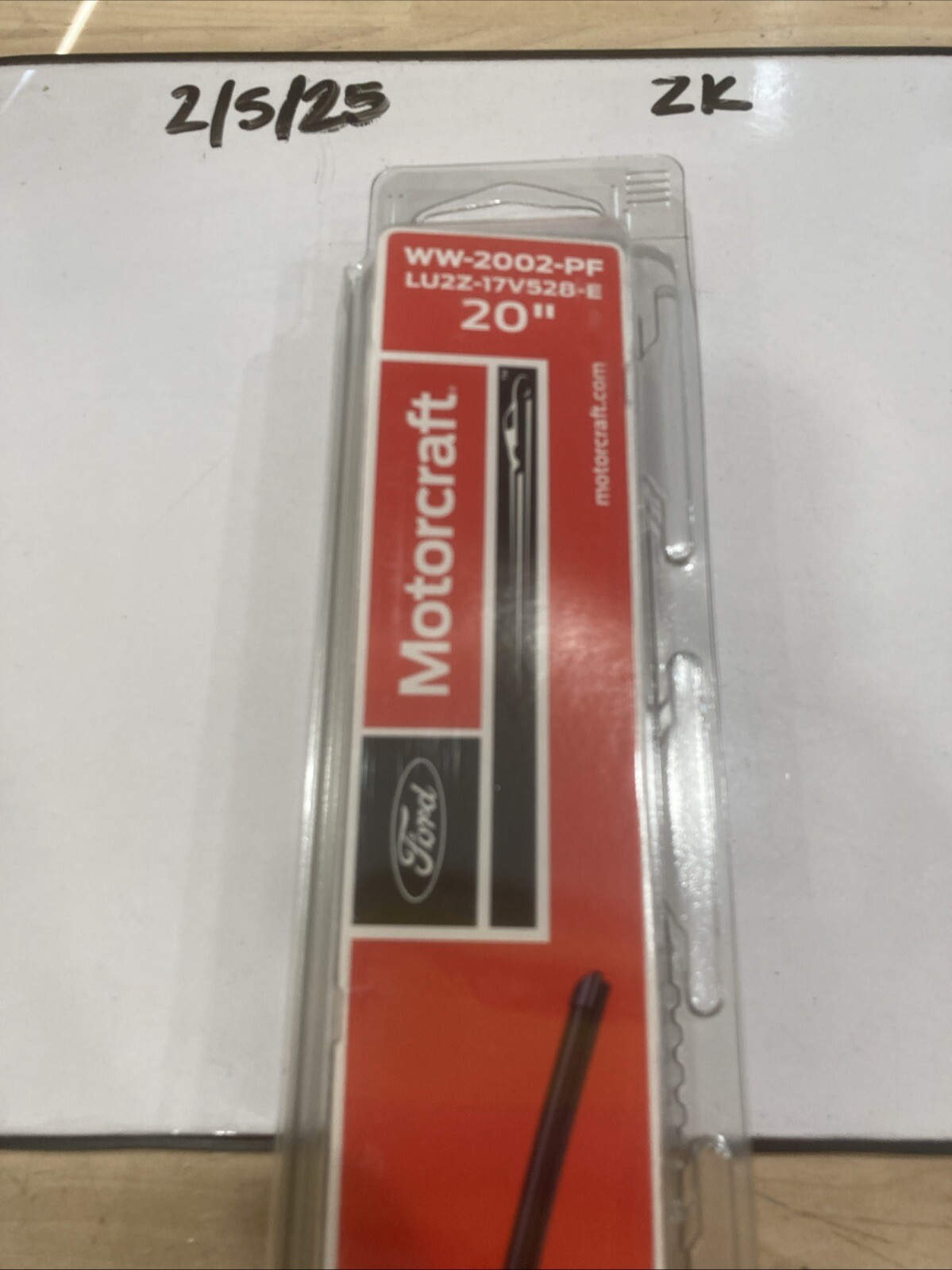 (1) Motorcraft Wiper Blades Genuine OEM Ford F150 (single) # WW-2002-PF 20” - Image 3