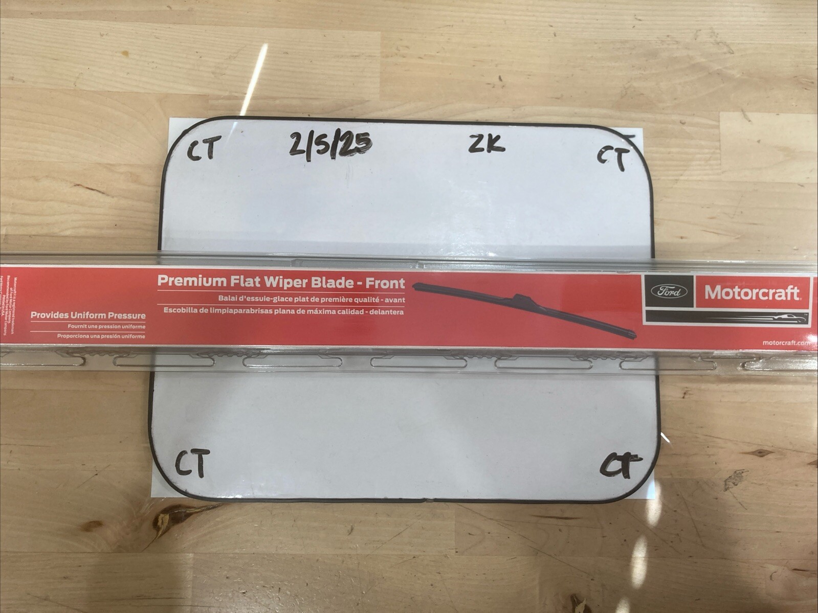 (1) Motorcraft Wiper Blades Genuine OEM Ford F150 (single) # WW-2002-PF 20”