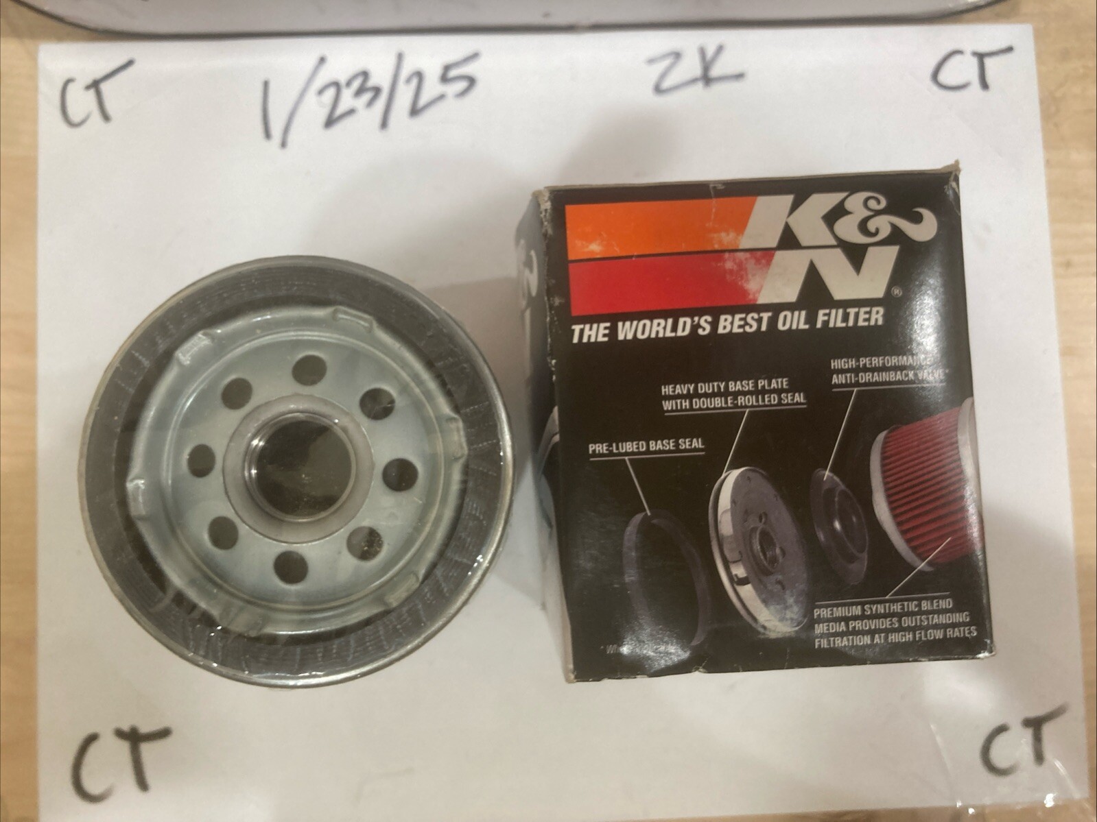 1 NEW Genuine K&N BMW Motorcycle Performance Wrench Off Oil Filter Part KN-163 - Image 4