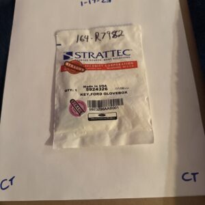 (1) NEW OEM Ford Glove Box Door Key Blank 164-R7982 Ford 2011-2022