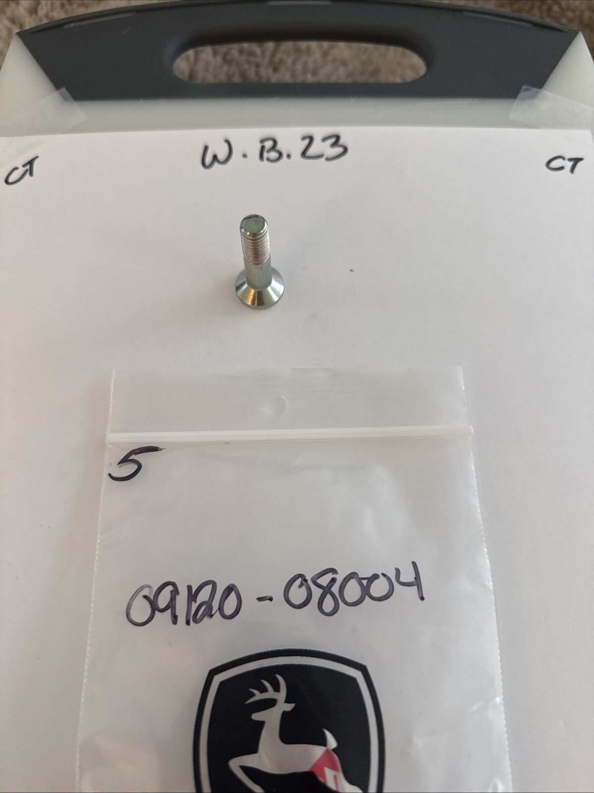 (1) Suzuki 09120-08004 Rear Wheel Screw 8x33.5 NOS New OEM Sold Individually