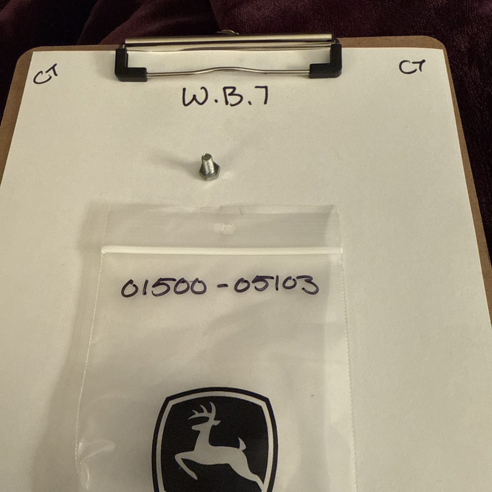 (1) Suzuki NOS Bolt 01500-05103 Sold Individually