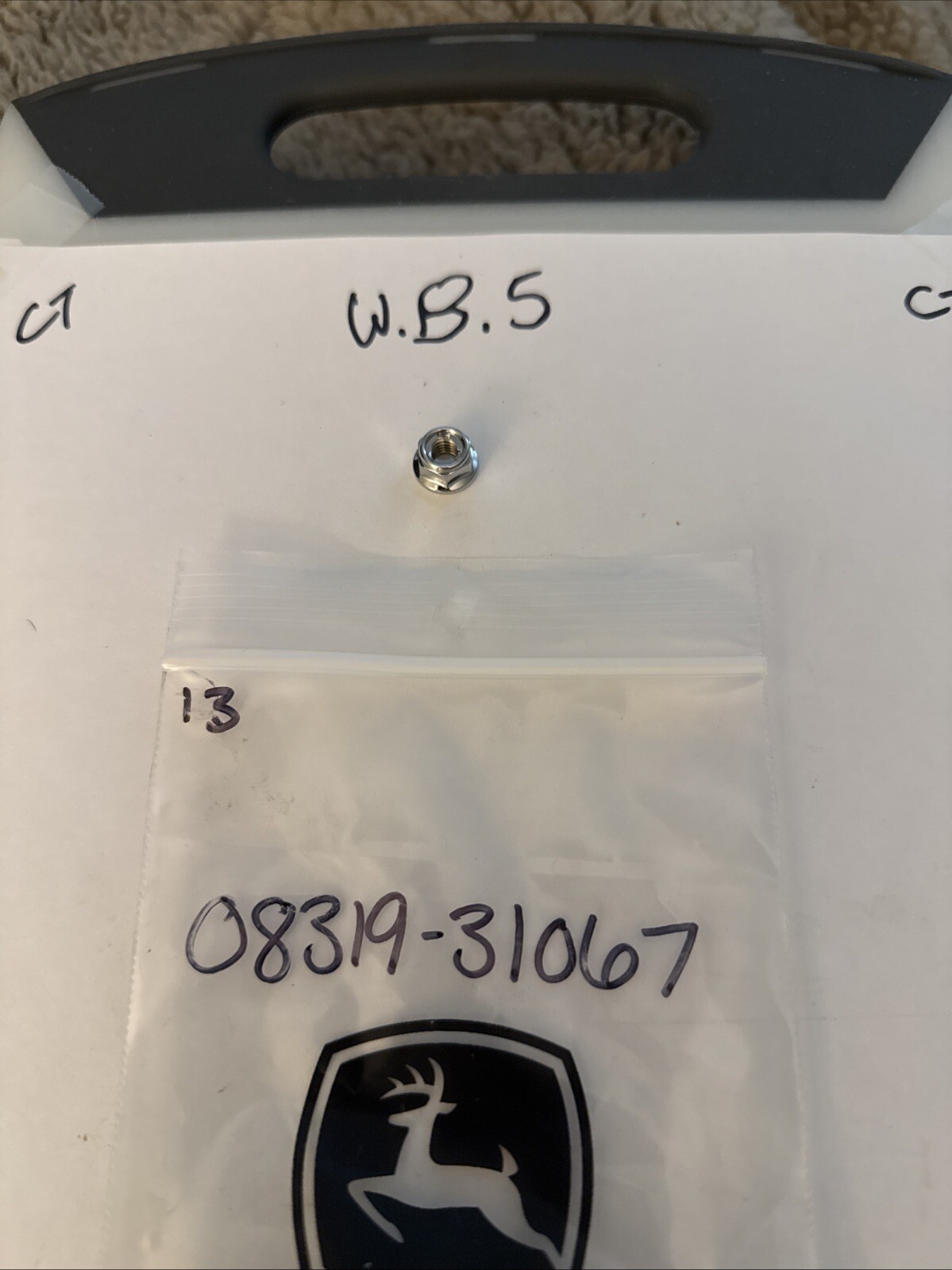 (1) Suzuki NUT 08319-31067 OEM NEW Sold Individually