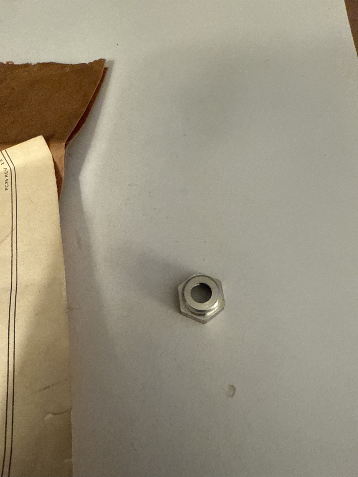 1963-1967 CORVETTE C2 NOS GM ODOMETER TRIP CABLE RETAINING/MOUNTING NUT 1564075 - Image 3