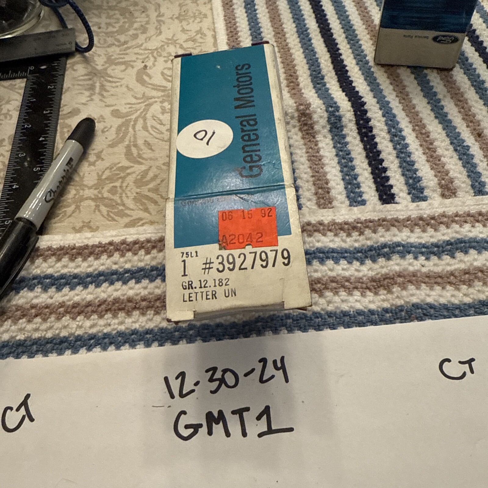 1968-1973 Corvette Rear Letters Set NEW (OEM) GM #3927979 - Image 3