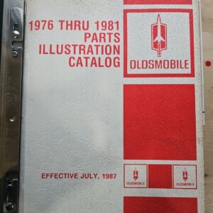 1976 thru 1981 Oldsmobile Parts & Illustration Catalog Manual