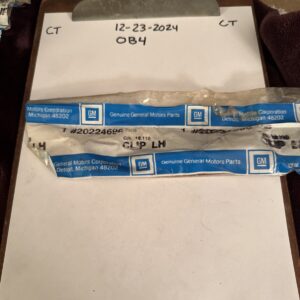 1981-1988 Oldsmobile Cutlass L.H. Front Lower Door Clip. G.M.#20224696