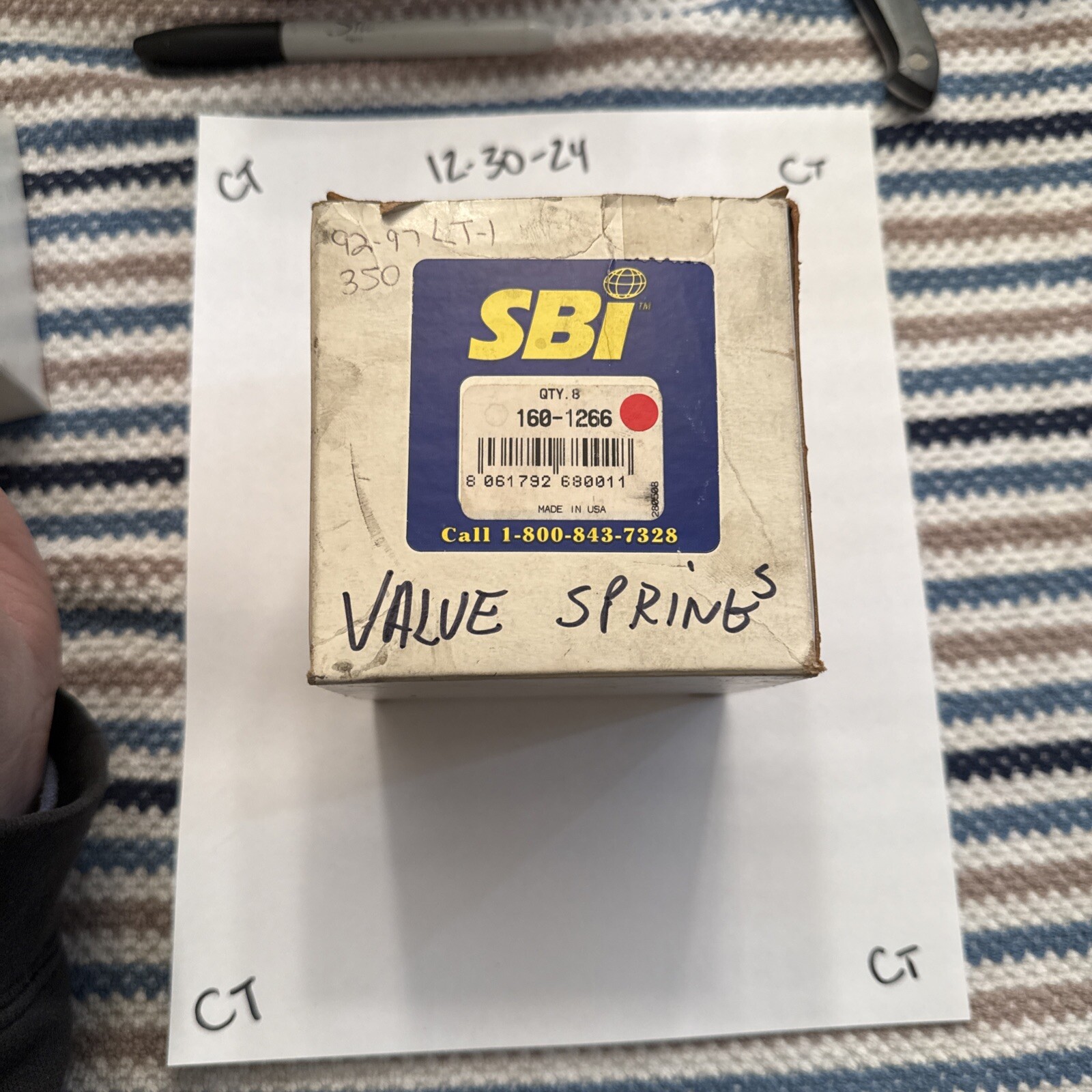 1994 - 2014 Chevy 4.3L VORTEC V-6 Engines Valve Spring Set Of 8 SBI 160-1266