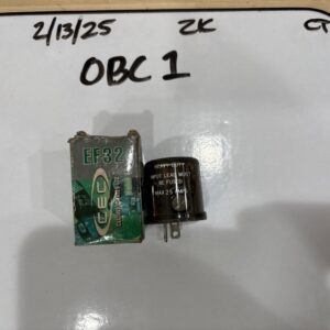 2-Prong Electronic Turn Signal Flasher Relay EF32, Two Pins, Round, 25 Amps