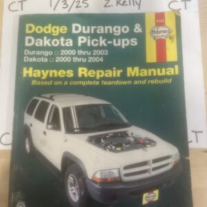 2000 - 2004 Dodge Durango & Dakota Pickups Haynes Service Repair Manual 30022