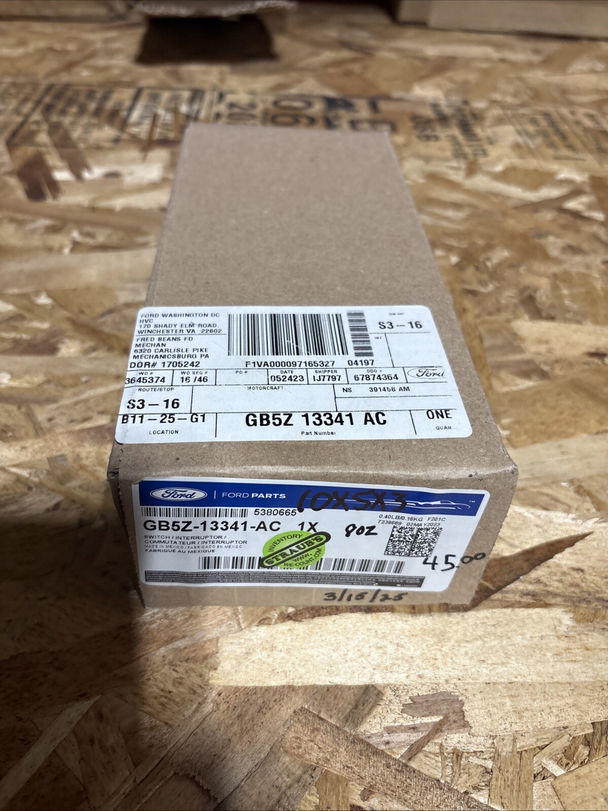 2016-2019 Ford Explorer Headlight Turn Signal Switch Light Lamp GB5Z-13341-AC