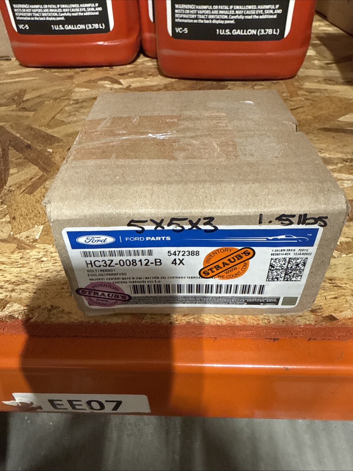 2017 - 2024 F-250 SD Bracket Mounting Bolt 4 of HC3Z-00812-B OEM New