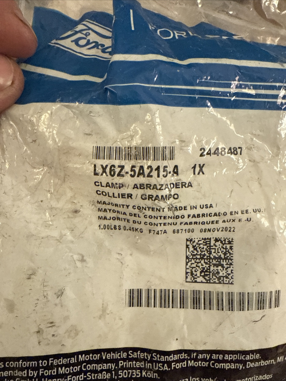 2020-2022 Ford Exhaust Clamp LX6Z5A215A OEM - Image 3