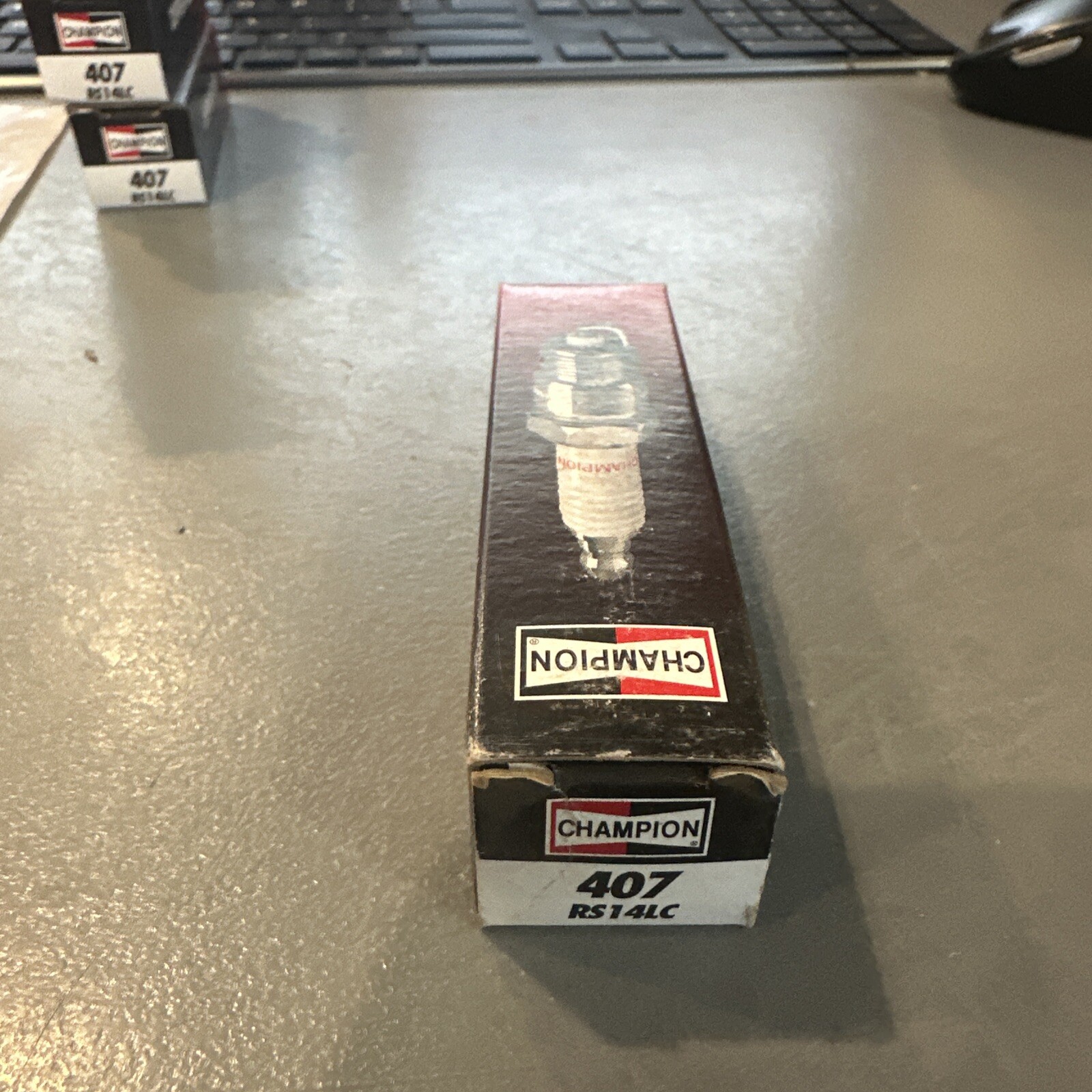 3 NOS Champion 407 RS14LC Copper Plus Spark Plugs