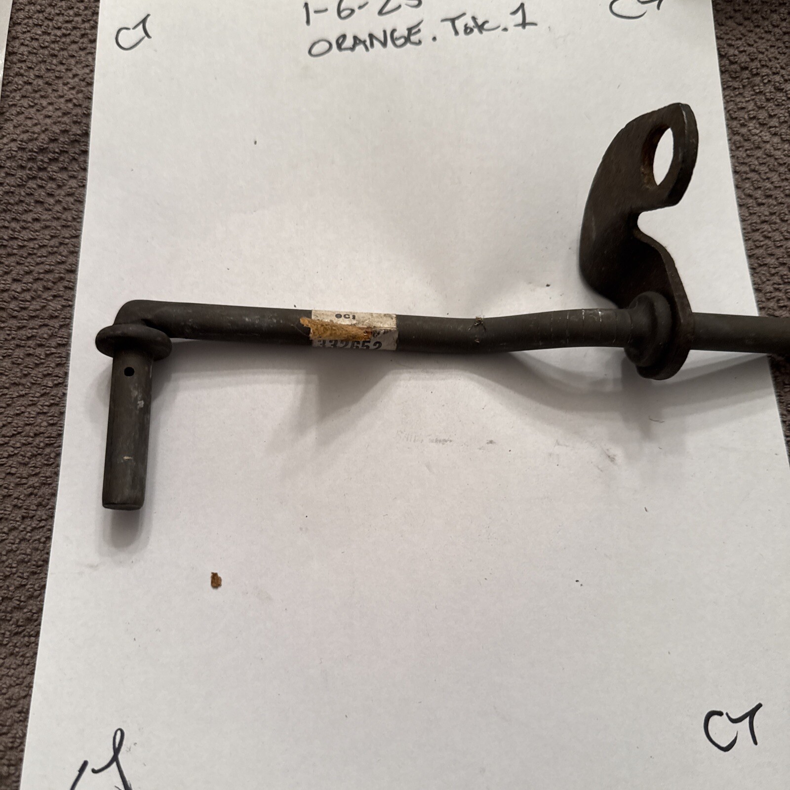 332652 1972 74 PONTIAC X BODY TRANS SHIFT ROD M38 M40 TRANS EXC CONSOLE