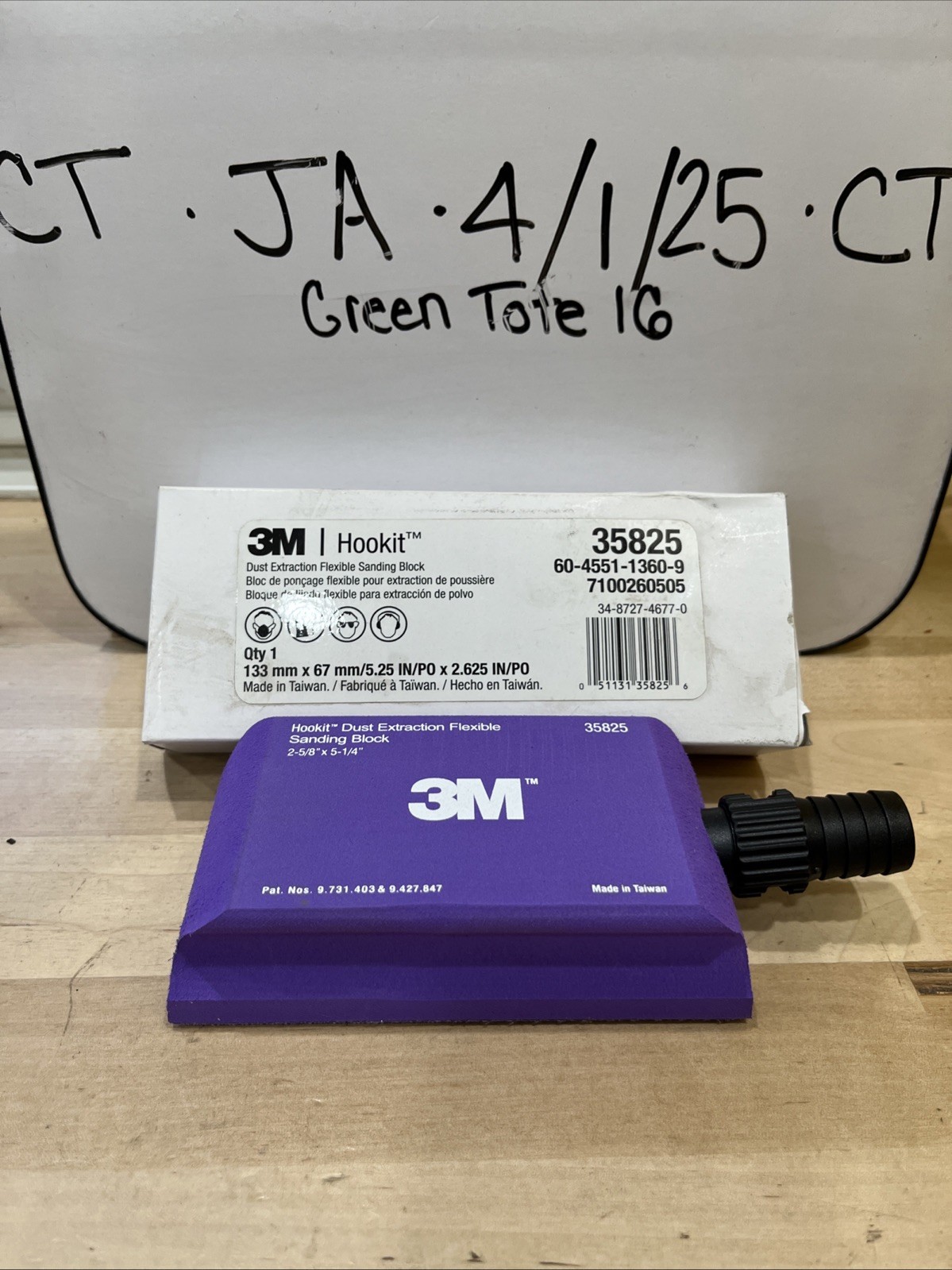 3M Hookit Dust Extraction Flexible Sanding Block 35825, 133 mm x 67 mm