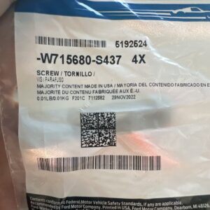 **4 PCS** Genuine Ford Hid Bulb Screw -W715680-S437