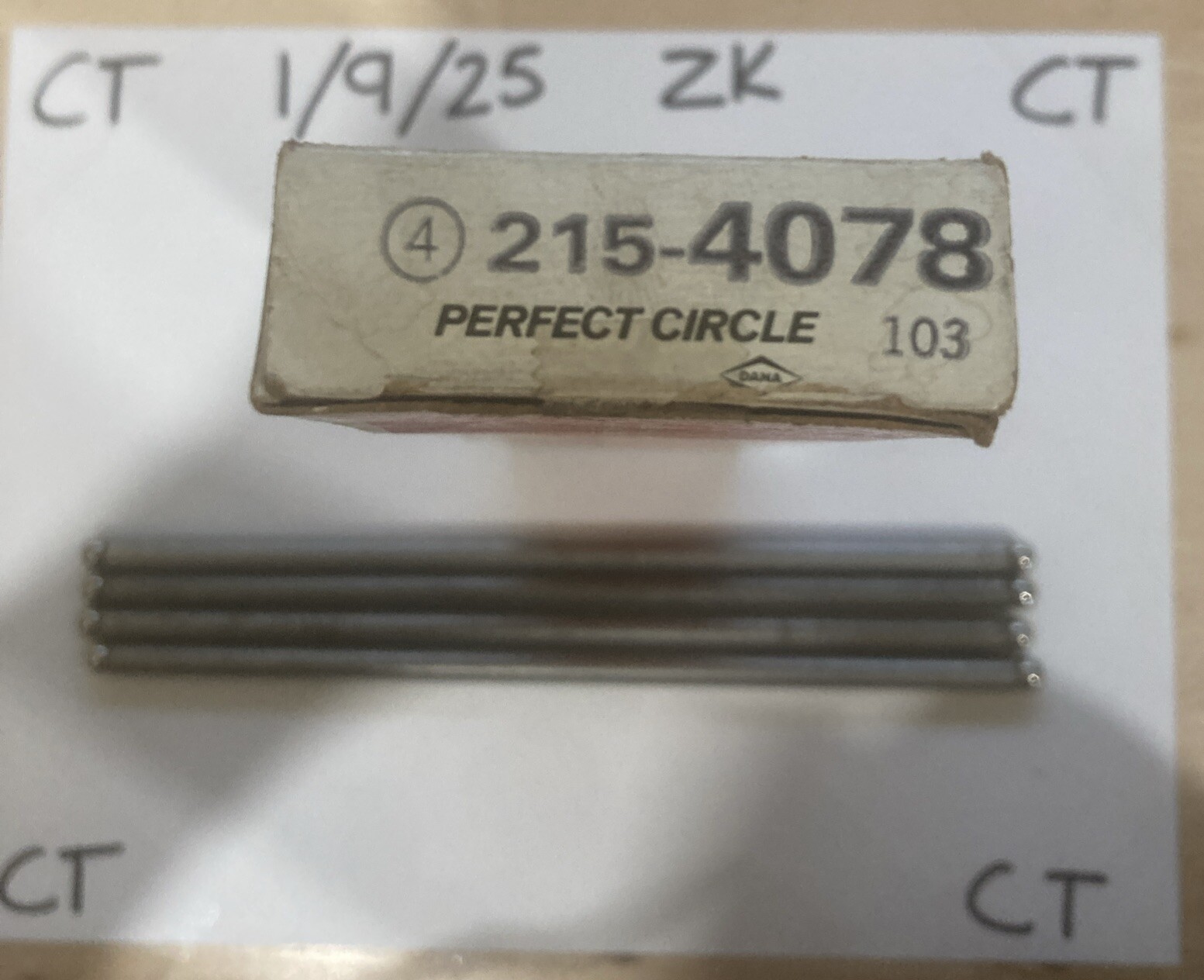 (4) Perfect Circle 215-4078 Engine Push Rods - 8.693" Length - Image 3
