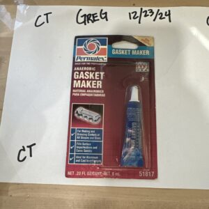 51817 Permatex 51817 Anaerobic Gasket Maker, 6 Ml Tube New Factory Sealed